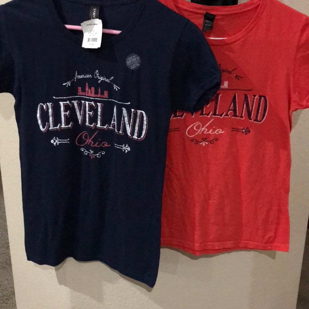 2 cleveland ohio shirts